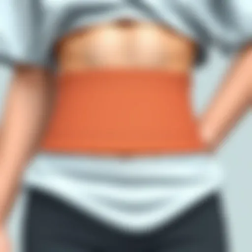 Detailed view of a modern waist band showcasing its materials and design features