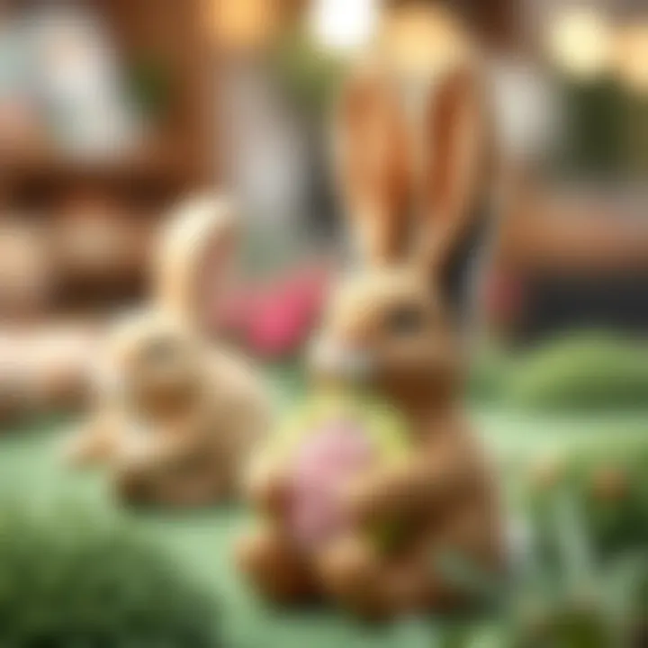 Bunny phone holder displayed with eco-friendly materials