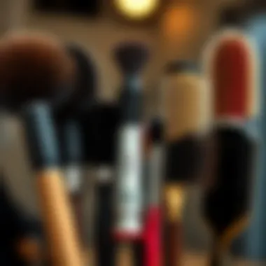 Comparison of different teasing brushes and their features