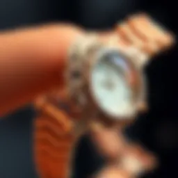 Elegant design of Anne Klein watch bracelet showcasing intricate detailing