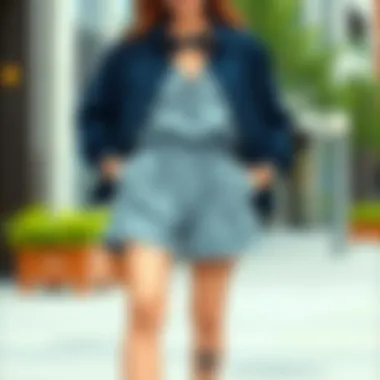 Fashion Pairing with Elastic Waist Wide Leg Shorts Fashionable pairing of elastic waist wide leg shorts with accessories.