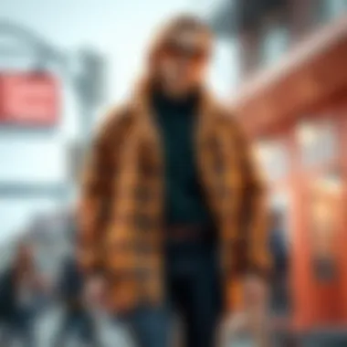 Trendy Fashion Using Flame Retardant Flannel Fashionable outfit made from flame retardant flannel, highlighted in a vibrant setting