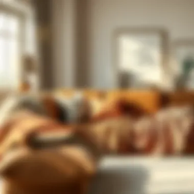 Stylish home decor featuring flame retardant flannel cushions and throws