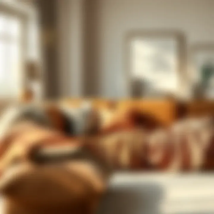 Stylish home decor featuring flame retardant flannel cushions and throws