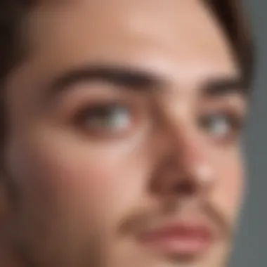 Diverse Styles of Eyebrow Rings Artistic representation of eyebrow rings showcasing various styles
