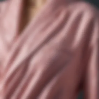 Close-up of a luxurious fabric used in plus size pajama design, highlighting texture and comfort