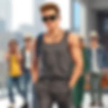 Versatile square tank top paired with various outfits