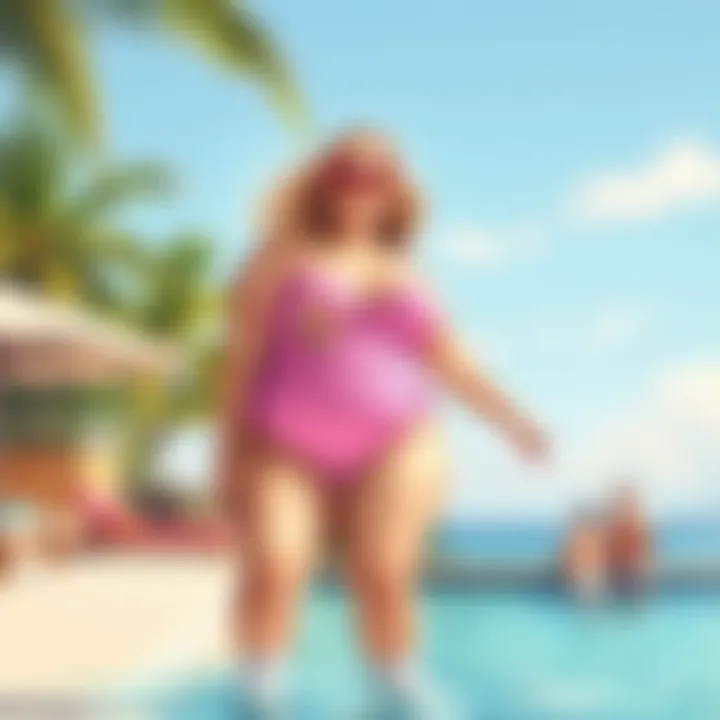 Exploring the Allure of Pink Plus Size Bathing Suits Summary