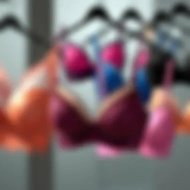 A collection of stylish bralette sets in various colors and designs