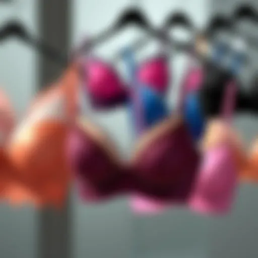 A collection of stylish bralette sets in various colors and designs