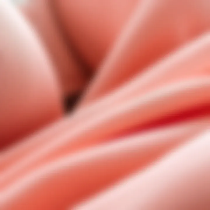 Close-up of luxurious fabric textures used in bralette sets