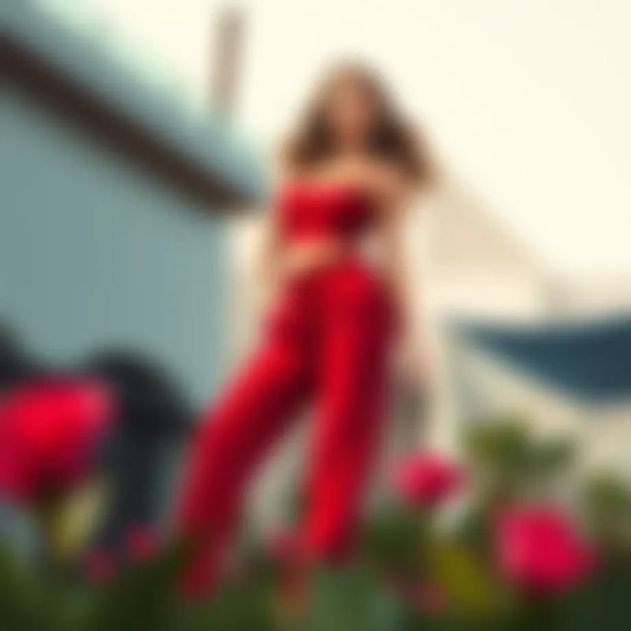 Exploring the Red Crop Top and Pants Set: A Fashion Essential Introduction