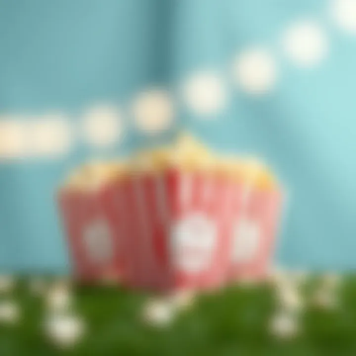 Sustainable popcorn favor boxes crafted from eco-friendly materials