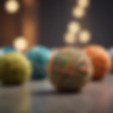 Eco-friendly fabric balls made from natural materials