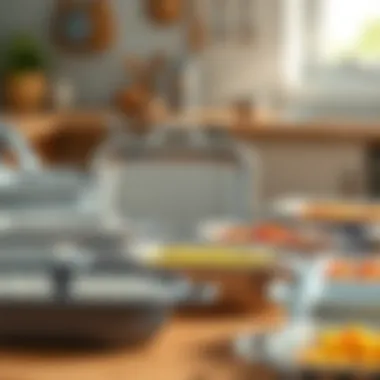 Variety of Air Fryer Baking Pans Assorted air fryer baking pans in various shapes and sizes