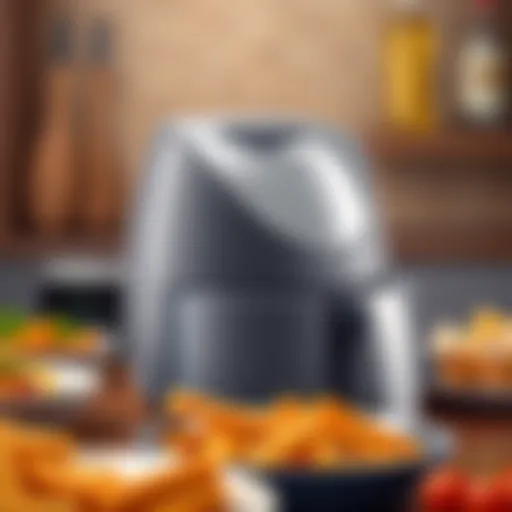 Elegant air fryer baking pan showcasing its unique design