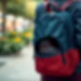 Stylish backpack showcasing a separate shoe compartment