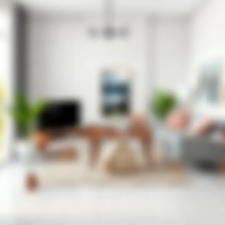 Home decor showcasing white wood grain contact paper