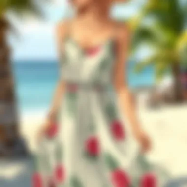 Sustainable fabric sundress showcasing eco-friendly fashion