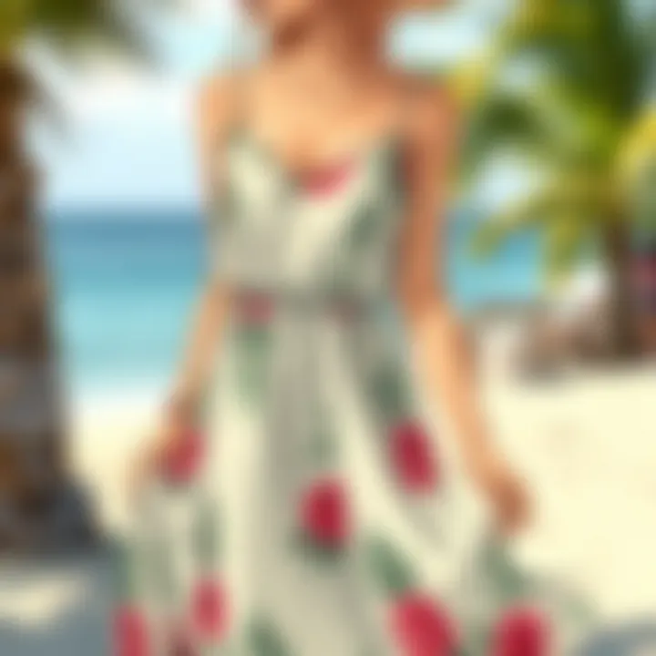 Sustainable fabric sundress showcasing eco-friendly fashion