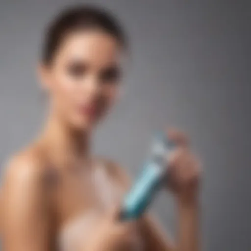 Stylish lady trimmer designed for bikini grooming showcasing ergonomic features.