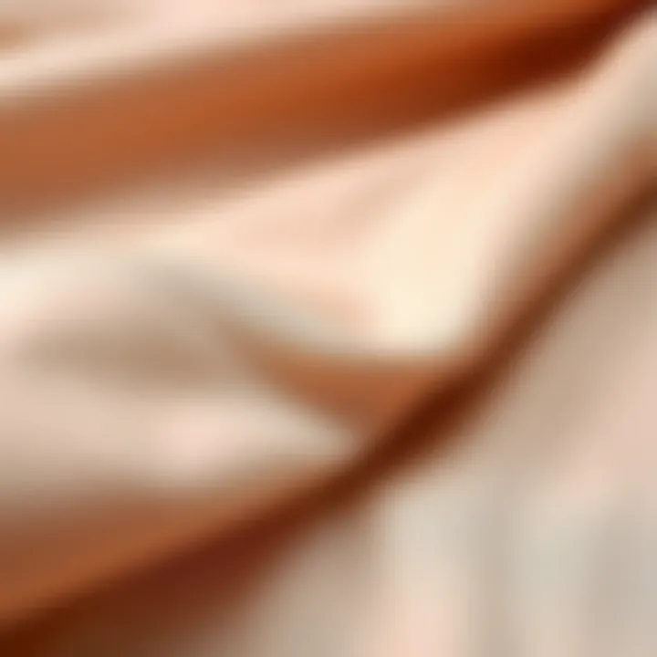 Close-up of luxurious fabric textures used in flowy pants, emphasizing sustainability.