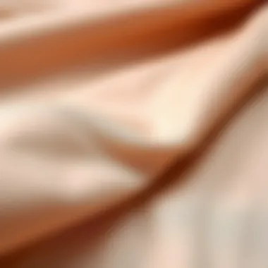 Textural Richness of Sustainable Fabrics Close-up of luxurious fabric textures used in flowy pants, emphasizing sustainability.