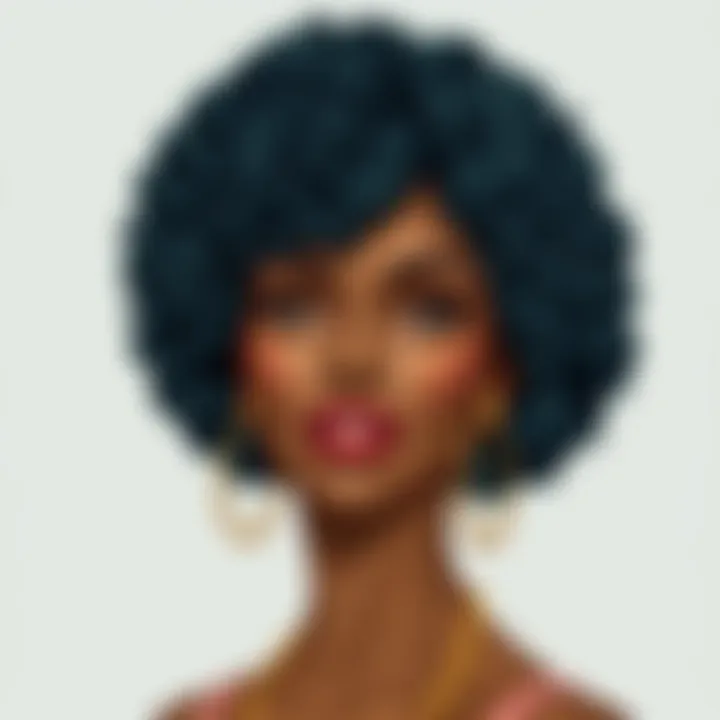 Care tips for maintaining a short afro wig