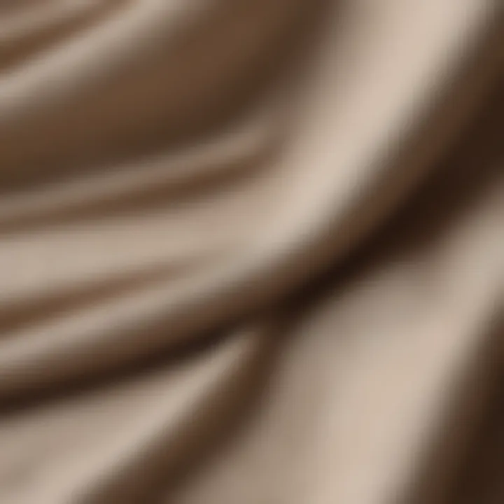 Close-up of textured linen fabric