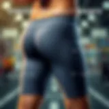 Different materials used in stretchy workout shorts