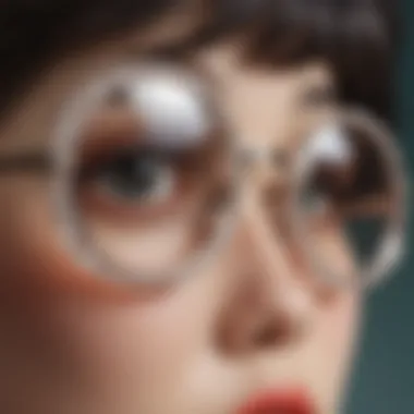 Craftsmanship in Focus: Korean Glasses Detailing Close-up of intricate design details on Korean glasses