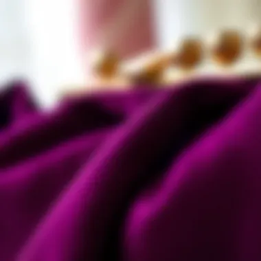 Premium Materials of Plum Clutch Bags Close-up of luxurious materials used in plum clutch bags
