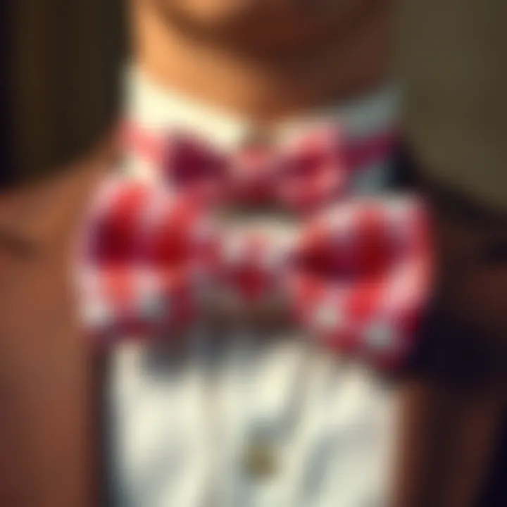 Historical representation of bow ties across different eras