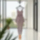 Elegant camisole onesie displayed in a modern setting