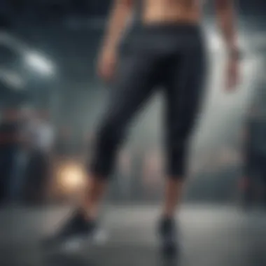 Athlete in motion wearing breathable pants